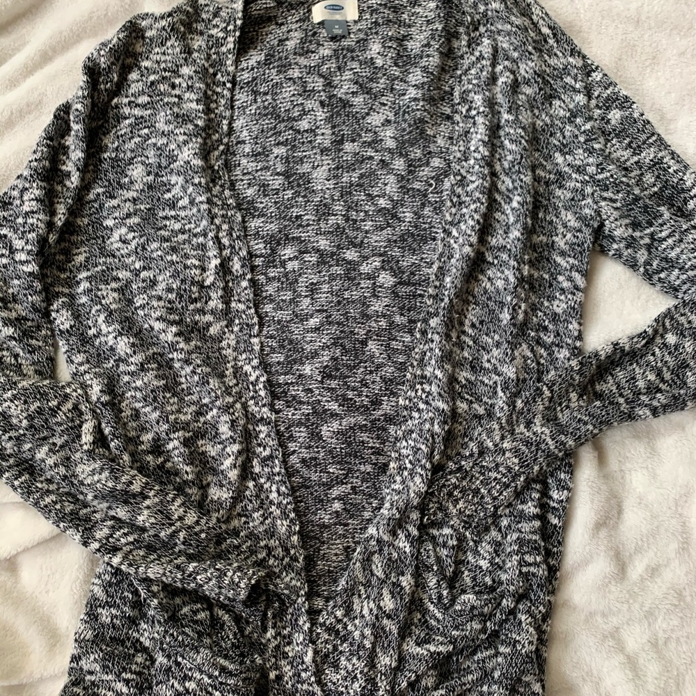 Black and white cardigan
